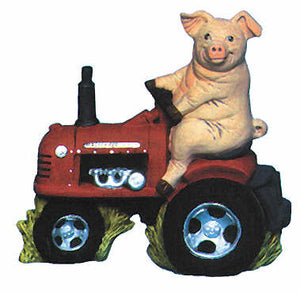 #2142 Pig on a Tractor  7"