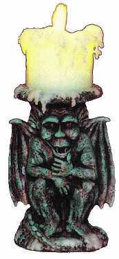 #2166 Gargoyle Candleholder  7 1-2