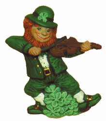 #2220 Irish Series - Leprechaun with Fiddle  3 1-2