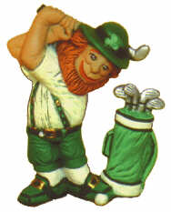 #2224 Irish Series - Leprechaun Golfing  3 1-2"