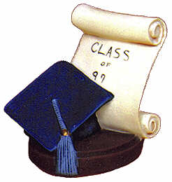 #2252 Scroll - Graduation  3 1-2"