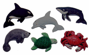 #2281 Sea Life Magnets  3" each