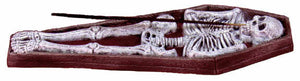 #2301 Skeleton in Coffin Ashcatcher  13"