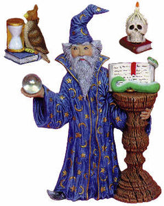 #2308 Mystical - Wizard & Pedestal"  11"