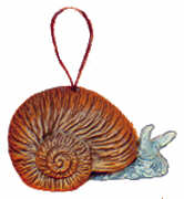 #2311 Woodland Ornament - Snail  2 1-2"