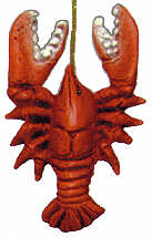 #2321 Sealife Ornament - Lobster  3 1-4"
