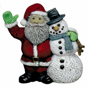 #2330 Santa & Snowman  Friend  5 1-2