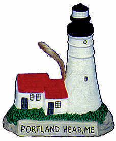 #2346 Small Lighthouse - Portland Head, Me  3 3-4