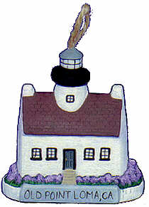 #2347 Small Lighthouse - Old Point Loma  3 1-2"