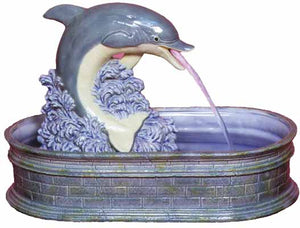 #2353 Fountain Piece, Dolphin  8"