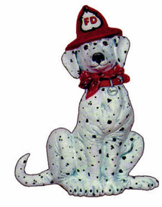 #2356 Dalmatian with Fire Hat  6"