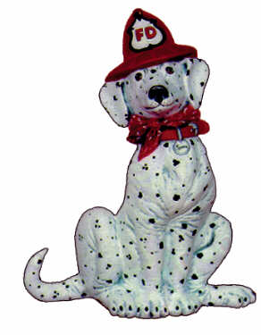 #2356 Dalmatian with Fire Hat  6