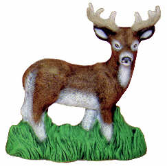 #2363 Shadowbox White Tail Deer  4 1-4"