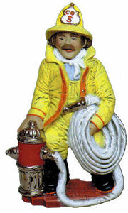 #2374 Fireman with Hydrant  8"