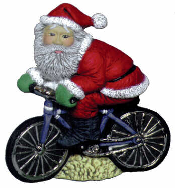#2382 Santa on Bicycle  5 1-4
