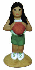 #2395 Girl Basketball 4"