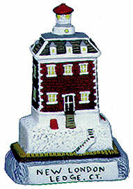 #2402 Small Lighthouse - New London Ledge, Ct  3 1-2"