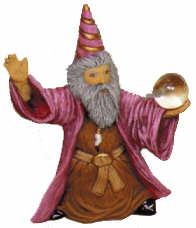 #2433 Mystical Ornament - Wizard Without Staff  3 1-2"