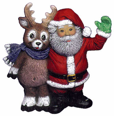 #2466 Santa & Reindeer Friend  6