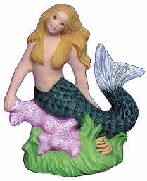 #2468 Mermaid in Waves  4"