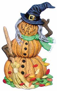 #2469 Pumpkin Person (Large) - Witch  6 1-2"