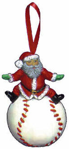 #2481 Sports Ornament - Santa Baseball  3"
