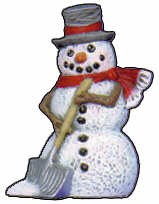 #2490 Snowman Ornament - Shovel  2 3-4