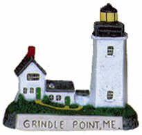 #2518 Small Lighthouse - Grindle Point, Me  3 1-2"