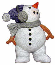 #2565 Little Snowman Standing Looking Up  3"