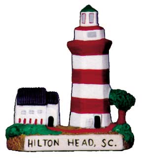 #2584 Small Lighthouse - Hilton Head, Sc  3 1-2