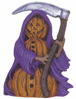 #2592 Pumpkin Person (Small) - Grim Reaper  4 1-2