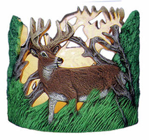 #2612 Candleholder, Deer (Lid and Base do not fit)  4"