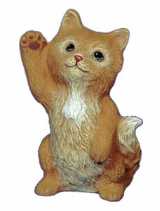 #2634 Kitty with 1 Paw Up  4 1-2"