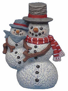 #2656 Snowman Ornament, with Little Buddy  2 3-4"