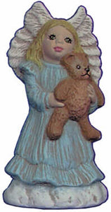 #2678 Angel Ornament, with Teddy Bear  2 1-2"