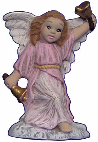 #2679 Angel Ornament, Ringing Bell  2 1-2