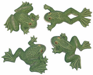 #2698 Frog Magnets (4 in mold)  3" to 4" each