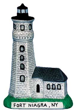 #2718 Small Lighthouse - Fort Niagra, Ny  3 3-4