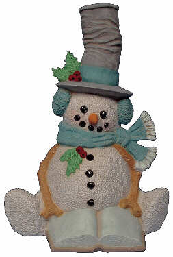 #2756 Snowman with Book (Large)  9 1-4