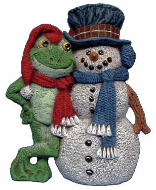 #2760 Snowman & Frog 5 1-2