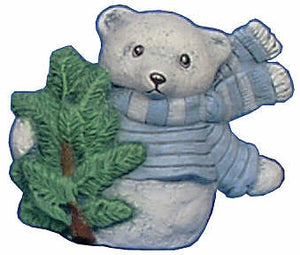 #2790 Snowbear with Tree Orn  2 3-4"