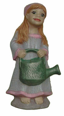 #2810 Girl with Watering Can to Pond  4