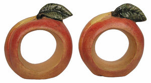 #2856 Fruit Napkin Rings, Peach  (2 in mold)  2 1-4"