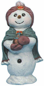 #2885 Snow Nativity - Wiseman Snowman with Turbin  5"