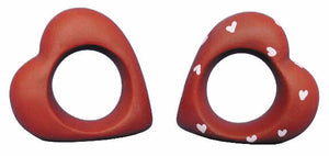 #2907 Heart Napkin Rings (2 in mold)  2 1-4"