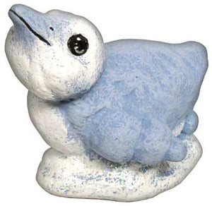 #2940  Snow Nativity - Snow Penguin on Belly  2 3-4"