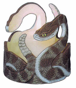#3017 Candleholder - Rattlesnake  4"