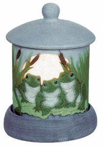 #3042 Candleholder - Frogs  4"