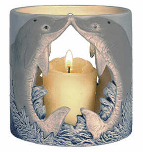 #3072 Candleholder - Dolphin  4"