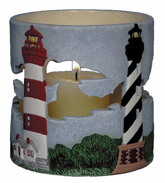 #3089 Candleholder - Outer Banx Lighthouse  4
